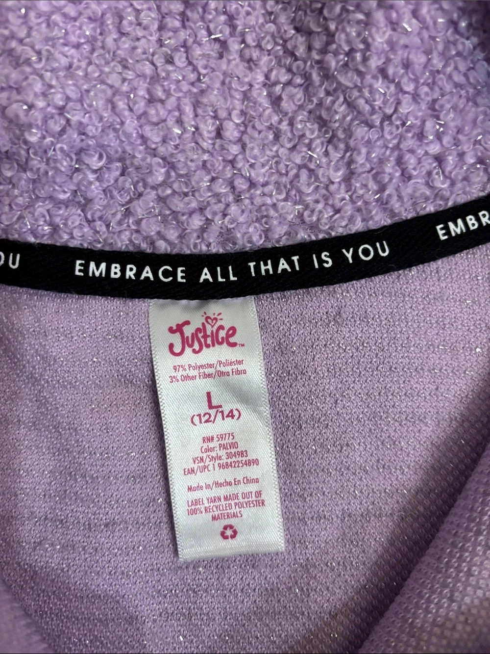 Justice soft lavender